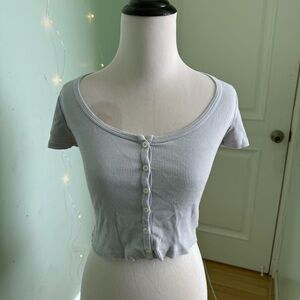 Brandy Melville Scoop Neck Crop Top